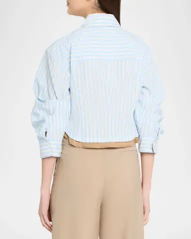 SIMKHAI Boone Stripe Combo Shirt | Thumbnail 7