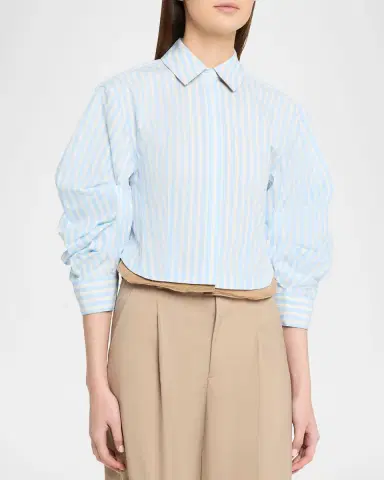 SIMKHAI Boone Stripe Combo Shirt | Thumbnail 8