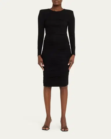 L'Agence Paityn Shirred Stretch Jersey Dress | Thumbnail 2 L'Agence Paityn Shirred Stretch Jersey Dress | Thumbnail 2