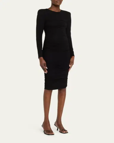 L'Agence Paityn Shirred Stretch Jersey Dress | Thumbnail 4 L'Agence Paityn Shirred Stretch Jersey Dress | Thumbnail 4