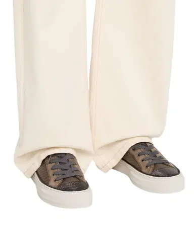 Brunello Cucinelli Monili Knit Low-Top Sneakers | Thumbnail 1 Brunello Cucinelli Monili Knit Low-Top Sneakers | Thumbnail 1