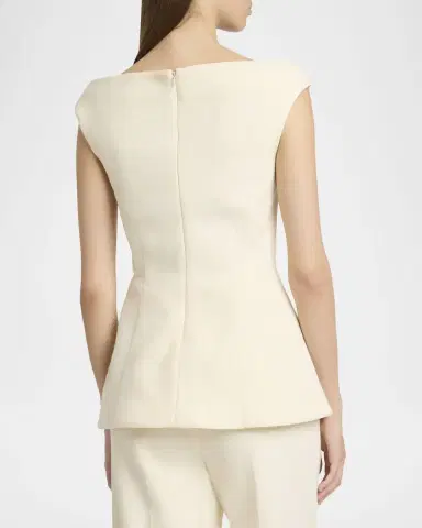 Proenza Schouler Mariam Wool Scuba V-Neck Top | Thumbnail 7