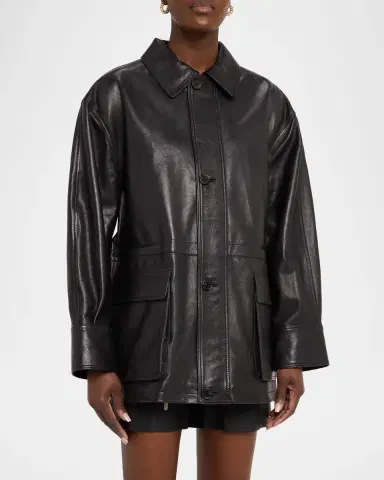 Arma Maeve Lambskin Leather Jacket | Thumbnail 4 Arma Maeve Lambskin Leather Jacket | Thumbnail 4