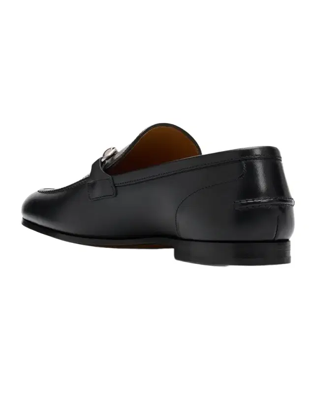 Gucci Men 's Jordaan Moccasin Leather Bit Loafers