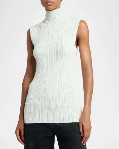 Proenza Schouler Federica Micro-Pleated Knit Turtleneck Top | Thumbnail 8 Proenza Schouler Federica Micro-Pleated Knit Turtleneck Top | Thumbnail 8