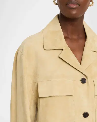 Arma Sendy Button-Down Suede Jacket | Thumbnail 11