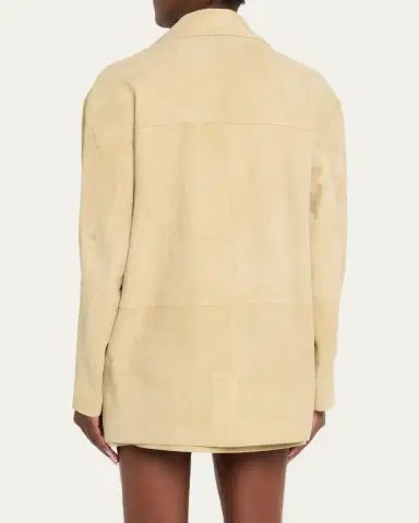 Arma Sendy Button-Down Suede Jacket | Thumbnail 3