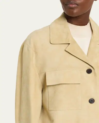 Arma Sendy Button-Down Suede Jacket | Thumbnail 5