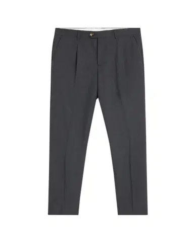 Brunello Cucinelli Men's Wool Sharkskin Pleated Pants | Thumbnail 1
