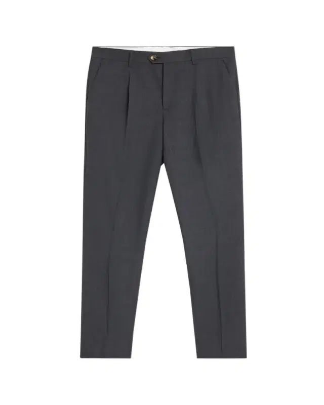 Brunello Cucinelli Men's Wool Sharkskin Pleated Pants