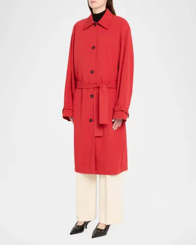TOTEME Light Spring Trench Coat | Thumbnail 10 TOTEME Light Spring Trench Coat | Thumbnail 10