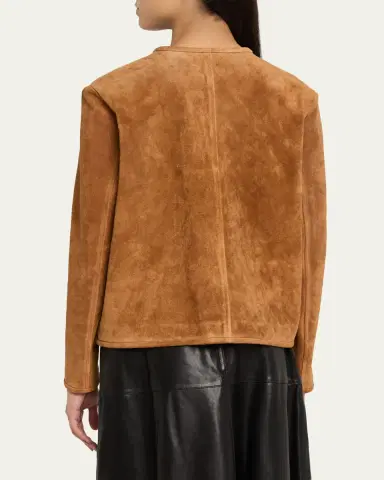 ARMA Sogno Button-Down Suede Jacket | Thumbnail 3 ARMA Sogno Button-Down Suede Jacket | Thumbnail 3