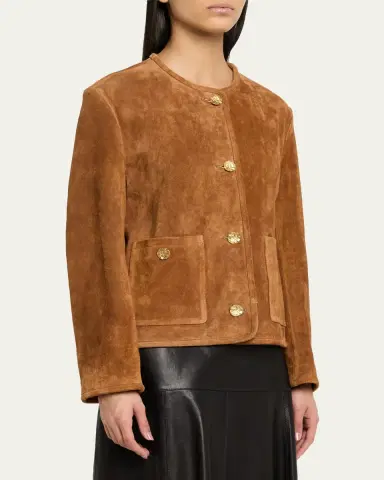 ARMA Sogno Button-Down Suede Jacket | Thumbnail 4 ARMA Sogno Button-Down Suede Jacket | Thumbnail 4