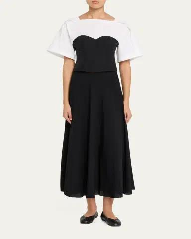 Simkhai Hallen Short-Sleeve Combo Top | Thumbnail 2