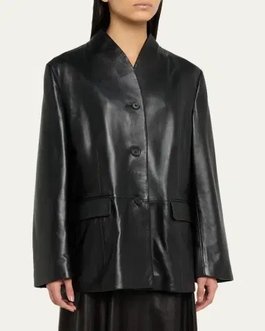 ARMA Juno Button-Down Leather Jacket | Thumbnail 4 ARMA Juno Button-Down Leather Jacket | Thumbnail 4