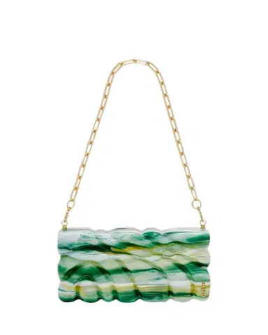 Cult Gaia Aura Marbled Acrylic Clutch | Thumbnail 1