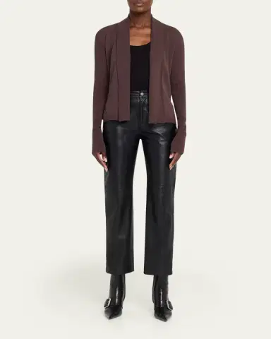 Rick Owens Naska Rib Knit Open Cardigan | Thumbnail 2
