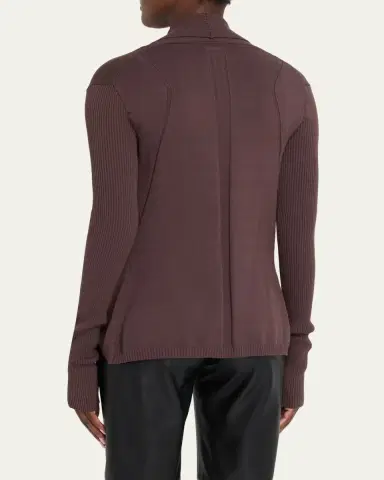 Rick Owens Naska Rib Knit Open Cardigan | Thumbnail 3