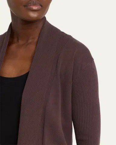 Rick Owens Naska Rib Knit Open Cardigan | Thumbnail 5