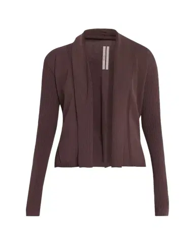 Rick Owens Naska Rib Knit Open Cardigan | Thumbnail 1