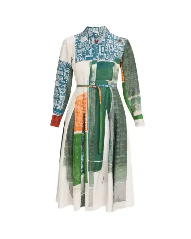 Jason Wu Collection x Robert Rauschenberg Sandwashed Silk Midi Shirtdress | Thumbnail 1 Jason Wu Collection x Robert Rauschenberg Sandwashed Silk Midi Shirtdress | Thumbnail 1