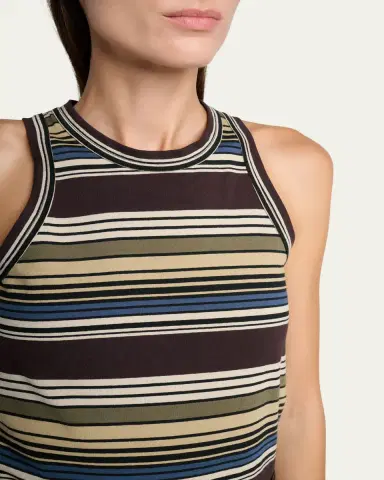 sacai Horizontal Striped Tank Top | Thumbnail 5