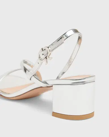 Gianvito Rossi 45mm Betsy Metallic Leather Sandals | Thumbnail 2 Gianvito Rossi 45mm Betsy Metallic Leather Sandals | Thumbnail 2