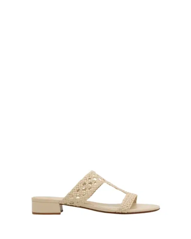 Alexandre Birman 30mm Braided Leather Block-Heel Sandals