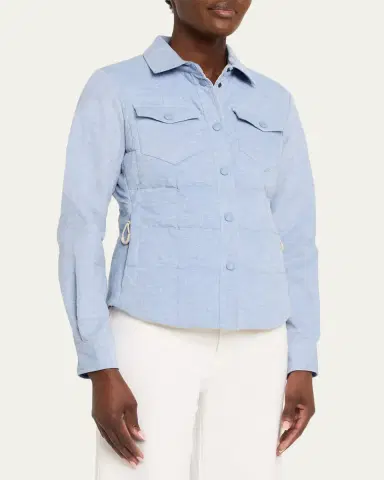 Moncler Nangy Corduroy Down Shirt Jacket | Thumbnail 4 Moncler Nangy Corduroy Down Shirt Jacket | Thumbnail 4