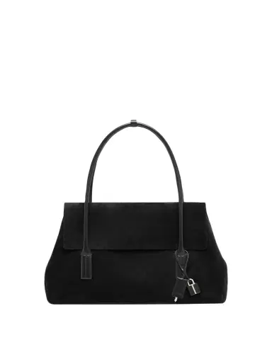 Tom Ford Flap-Top Suede Shoulder Bag | Thumbnail 1 Tom Ford Flap-Top Suede Shoulder Bag | Thumbnail 1