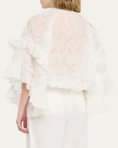 Zimmermann Daylight Ruffle Blouse | Thumbnail 3