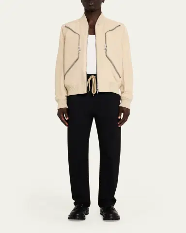 Rick Owens Men's Heizer Flight Blomber Jacket | Thumbnail 2 Rick Owens Men's Heizer Flight Blomber Jacket | Thumbnail 2