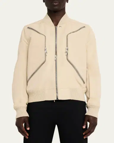 Rick Owens Men's Heizer Flight Blomber Jacket | Thumbnail 4 Rick Owens Men's Heizer Flight Blomber Jacket | Thumbnail 4