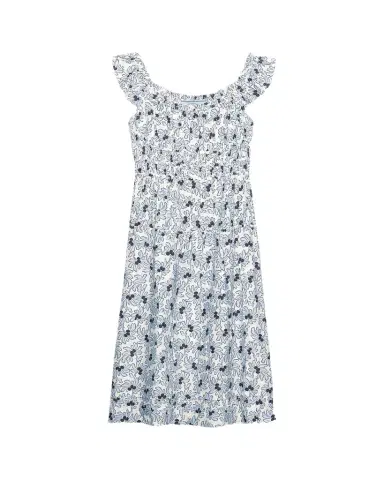 Prada Floral-Print Pongé Sleeveless Midi Dress | Thumbnail 1 Prada Floral-Print Pongé Sleeveless Midi Dress | Thumbnail 1