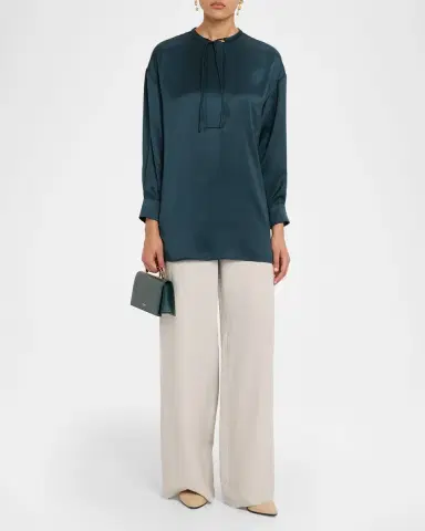 Giorgio Armani Linen Straight-Leg Trousers | Thumbnail 6 Giorgio Armani Linen Straight-Leg Trousers | Thumbnail 6