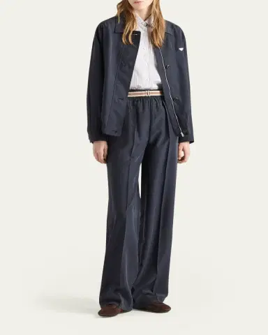 Prada Silk Zip-Up Bomber Jacket | Thumbnail 2 Prada Silk Zip-Up Bomber Jacket | Thumbnail 2