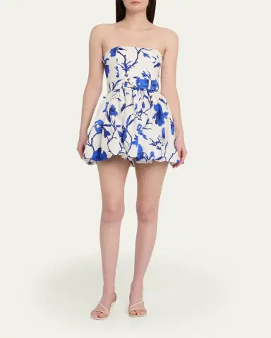 Cara Cara Swan Strapless Mini Bubble Dress | Thumbnail 2 Cara Cara Swan Strapless Mini Bubble Dress | Thumbnail 2