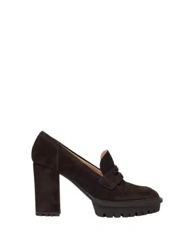 Gianvito Rossi 70mm Suede Platform Penny Loafers | Thumbnail 1 Gianvito Rossi 70mm Suede Platform Penny Loafers | Thumbnail 1