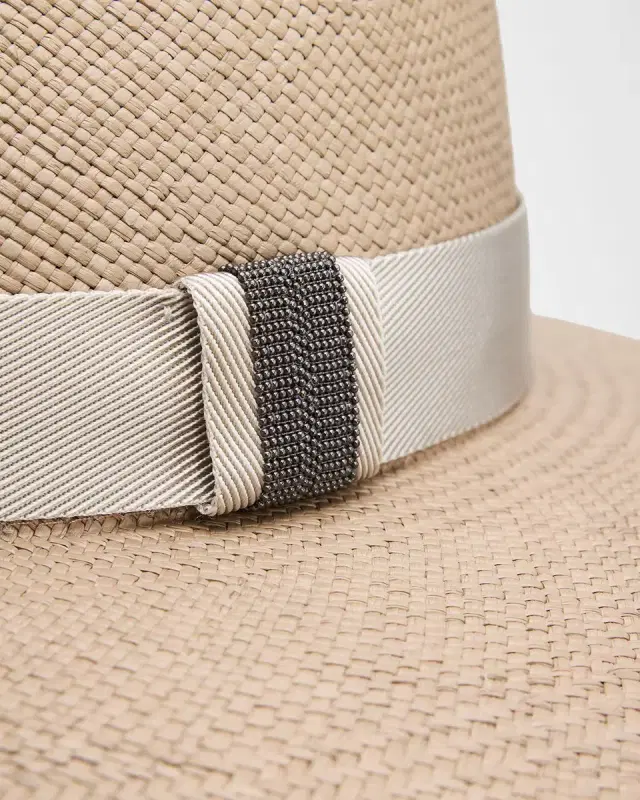 Straw Fedora with Monili Band