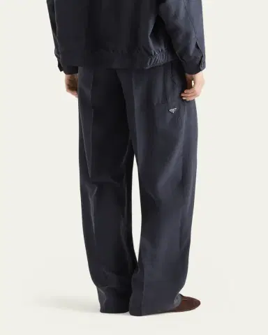 Prada Silk Straight-Leg Pull-On Pants | Thumbnail 3 Prada Silk Straight-Leg Pull-On Pants | Thumbnail 3