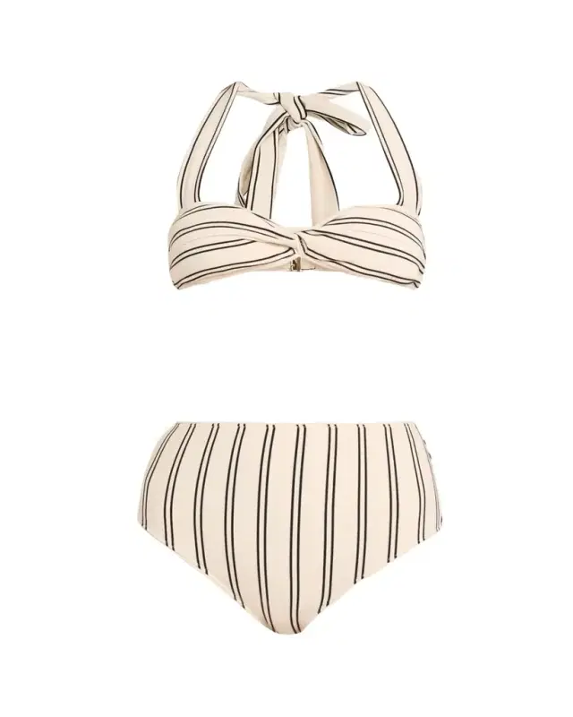 Zimmermann Daylight Twist Knit Two-Piece Swimsuit