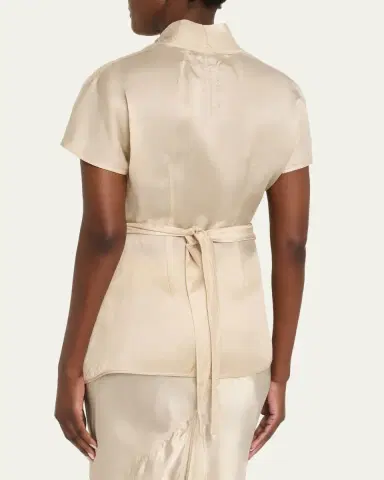 Rick Owens Short-Sleeve Wrap Top | Thumbnail 3 Rick Owens Short-Sleeve Wrap Top | Thumbnail 3
