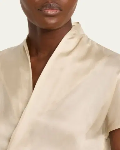 Rick Owens Short-Sleeve Wrap Top | Thumbnail 5 Rick Owens Short-Sleeve Wrap Top | Thumbnail 5