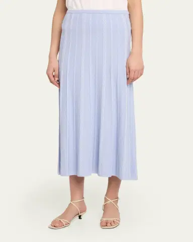 Proenza Schouler White Label Morena Textured Knit Midi Skirt | Thumbnail 4 Proenza Schouler White Label Morena Textured Knit Midi Skirt | Thumbnail 4