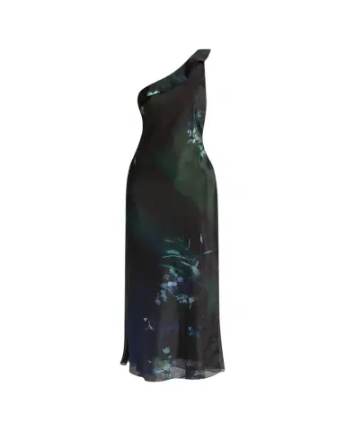 Giorgio Armani One-Shoulder Floral Silk Maxi Slip Dress | Thumbnail 1 Giorgio Armani One-Shoulder Floral Silk Maxi Slip Dress | Thumbnail 1