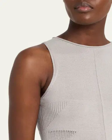 Rick Owens Geo Knit Sleeveless Maxi Dress | Thumbnail 5