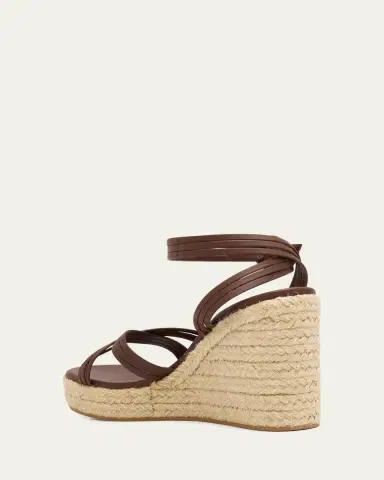 Gianvito Rossi 70mm Strappy Leather Espadrille Platform Sandals | Thumbnail 4 Gianvito Rossi 70mm Strappy Leather Espadrille Platform Sandals | Thumbnail 4