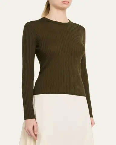 A.L.C. Kyle Ribbed Wool Crewneck Sweater | Thumbnail 4 A.L.C. Kyle Ribbed Wool Crewneck Sweater | Thumbnail 4