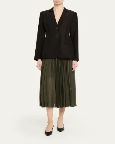 Jason Wu Collection Single-Breasted Washed Twill Jacket | Thumbnail 2