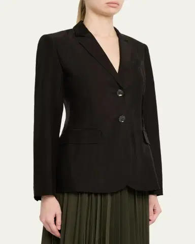 Jason Wu Collection Single-Breasted Washed Twill Jacket | Thumbnail 4
